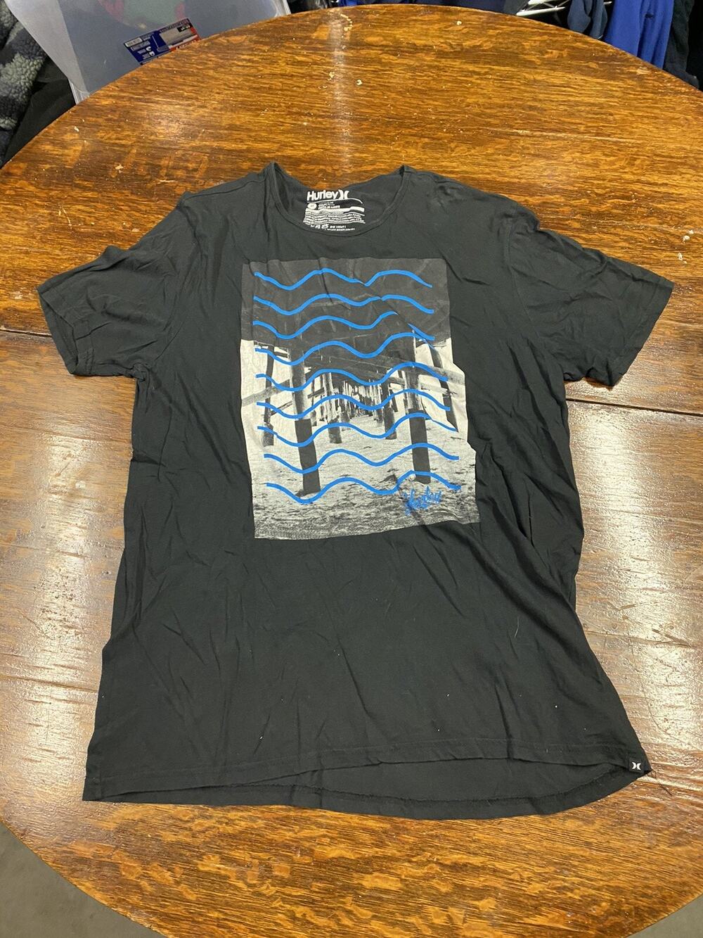 Hurley By Buckle T Shirt Mens Size Medium Black Logo Casual